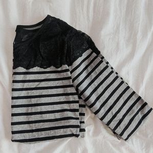 Striped Mesh Shirt